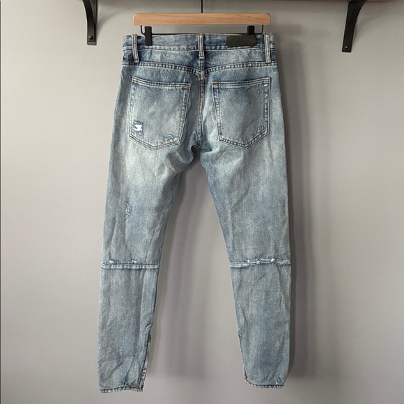 Fear of God x Fourth Collection Selvedge Indigo Distressed Jeans size 30x32 - Picture 3 of 14